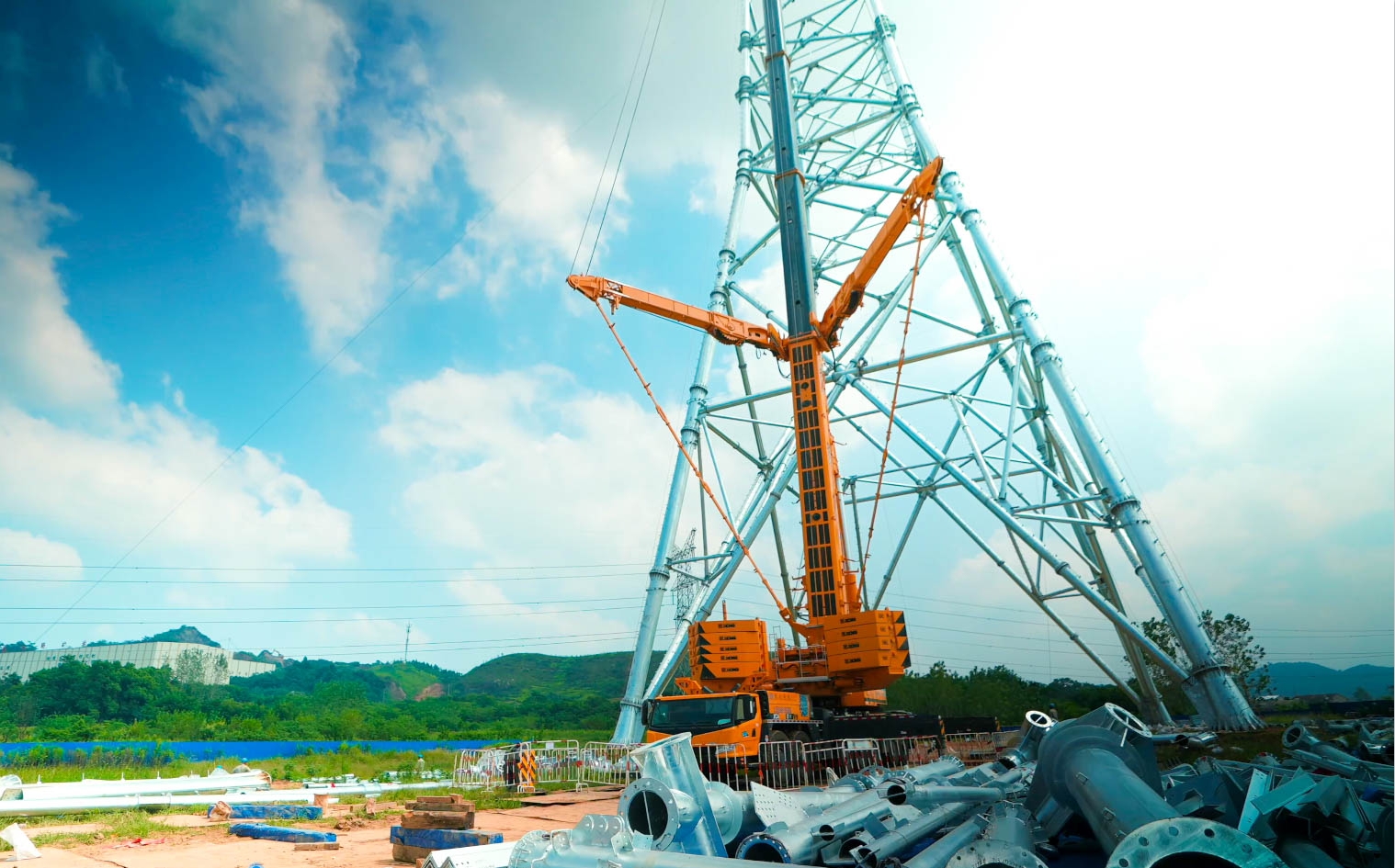 PT视讯“百变金刚”XCA600L8助力湖北送变电工程项目