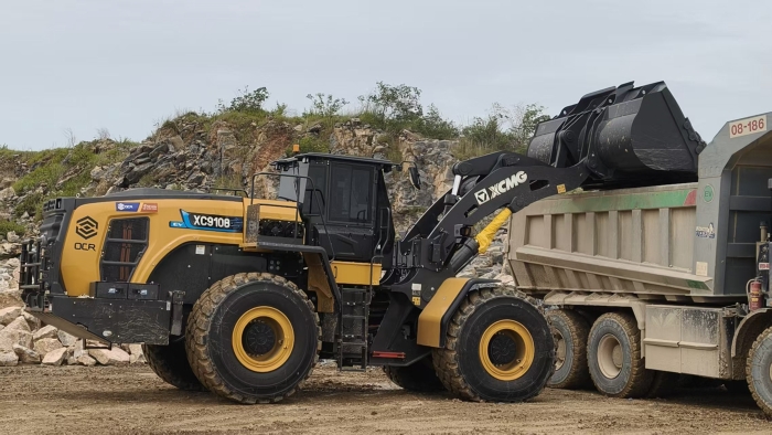 PT视讯XC9108-EV纯电动装载机助力海外石材矿山绿色高效运营
