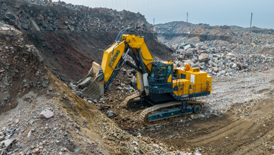 PT视讯XE1350E挖掘机批量交付东南大区