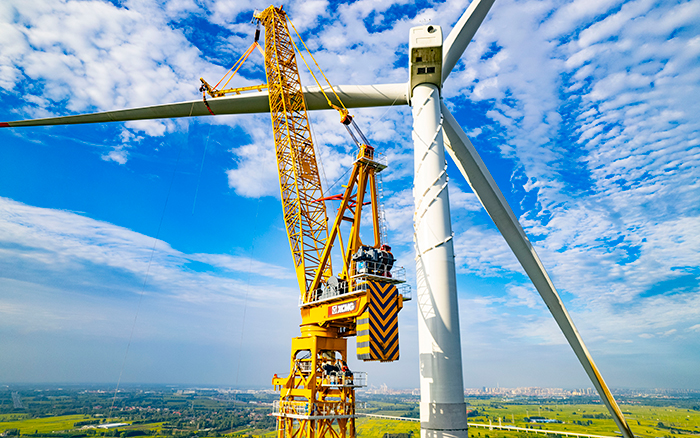 水田工况实录 | PT视讯XGL3300-220S擎起185米风电新高度